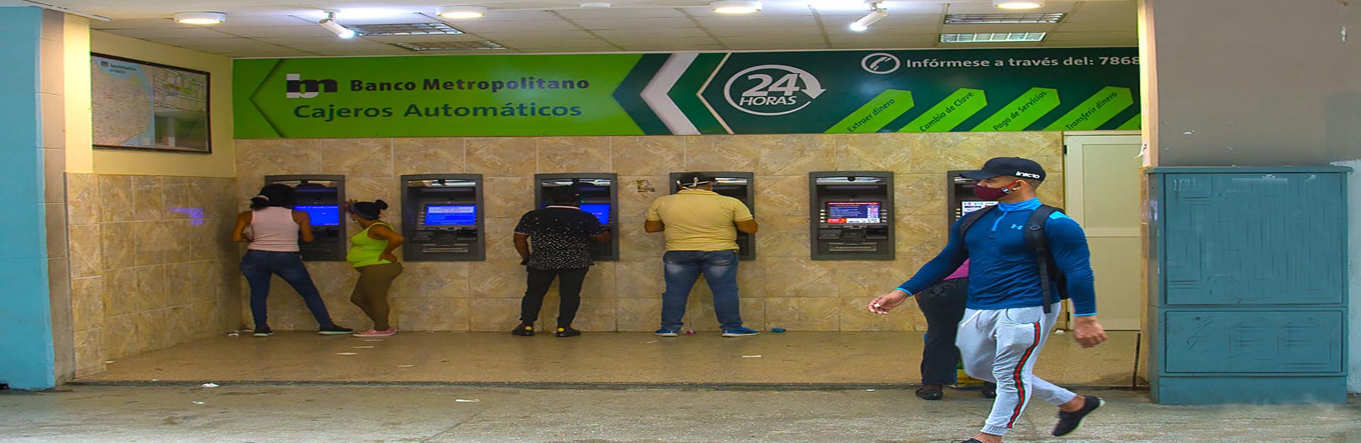 Cajeros automaticos del banco metropolitano,Habana